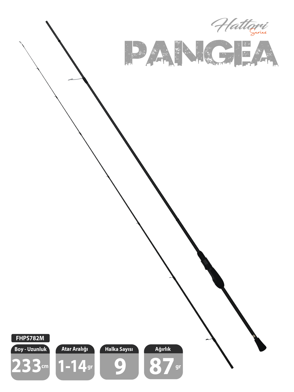 Fujin Hattori Pangea 233cm 1-14gr LRF Kamışı 782M