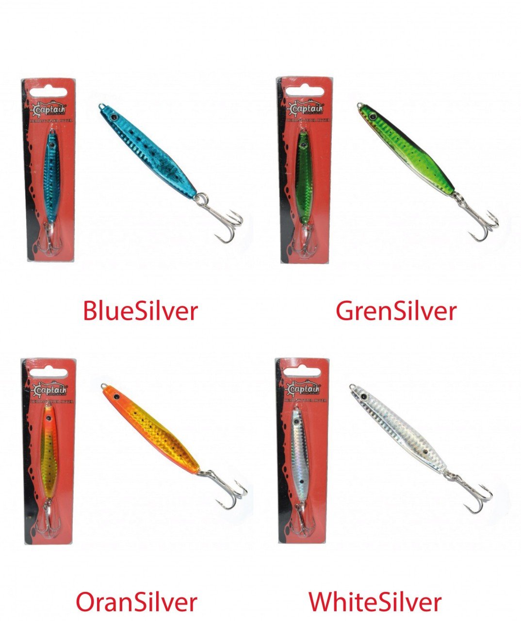 Captain 3621 Herring Süper Jigger 40gr Light Jig Suni Yem GrenSilver
