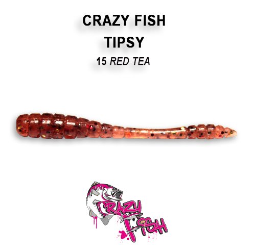 CRAZY FISH TIPSY / 50 MM / COLOR: 15 RED TEA