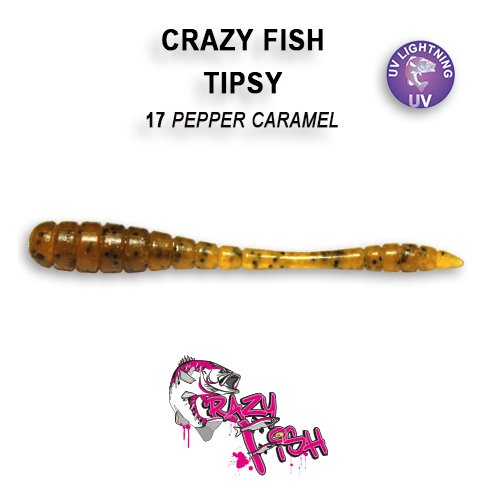 CRAZY FISH TIPSY / 50 MM / COLOR: 17 PAPPER CARAMEL