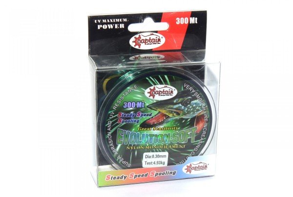 Captain Evolution Soft 300mt Monofilament Misina Yeşil 0.30 mm