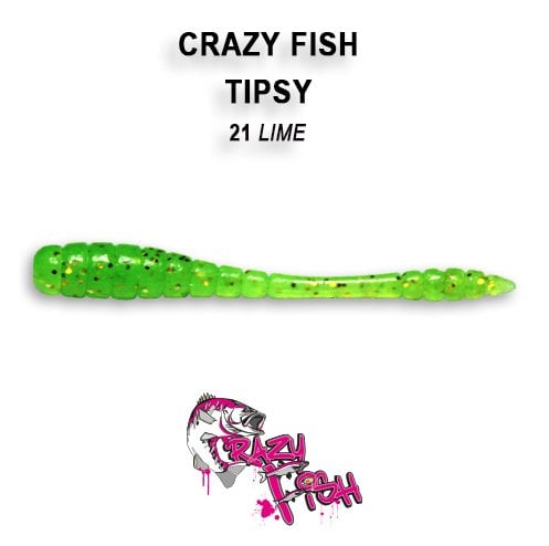 CRAZY FISH TIPSY / 50 MM / COLOR: 21 LIME