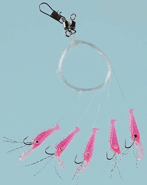 Fladen Living Shrimp Mezgit 5 Köstek Hazır Takım 4