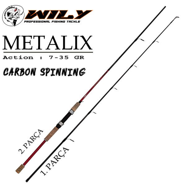 Wily Metalix Spin Kamış 270 cm (Yedek Parça) 1.parça