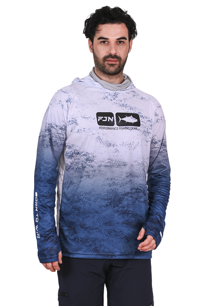 Fujin Pro Angler T-Shirt Grey Wave 