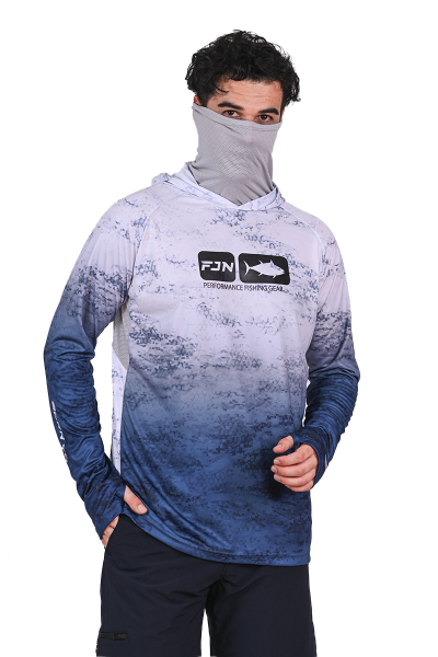 Fujin Pro Angler T-Shirt Grey Wave 