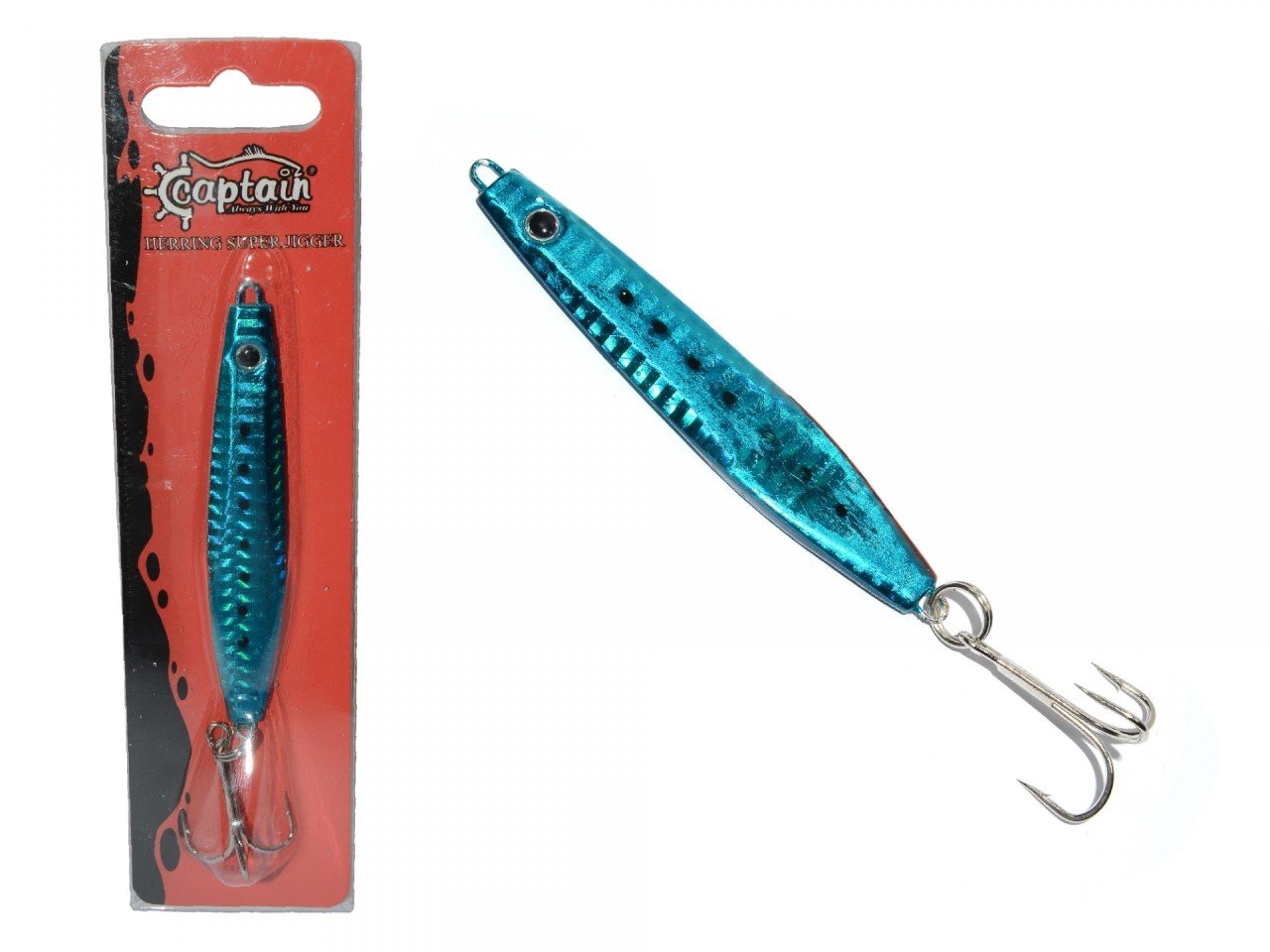 Captain 3621 Herring Süper Jigger 60gr Light Jig Suni Yem BlueSilver