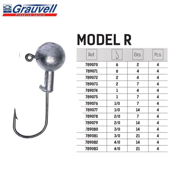 Jinza Jig Head R 4 gr  No: 2