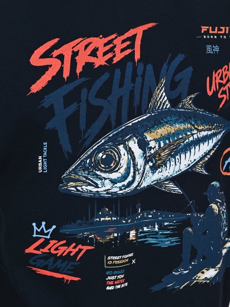 Fujin S26 Street Fishing T-Shirt Dark Navy