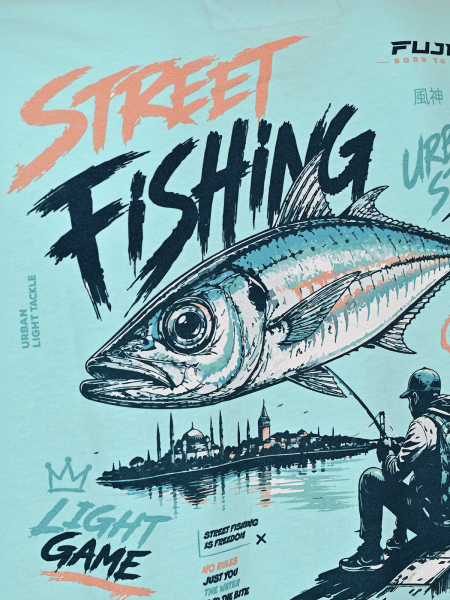 Fujin S26 Street Fishing T-Shirt Turquoise