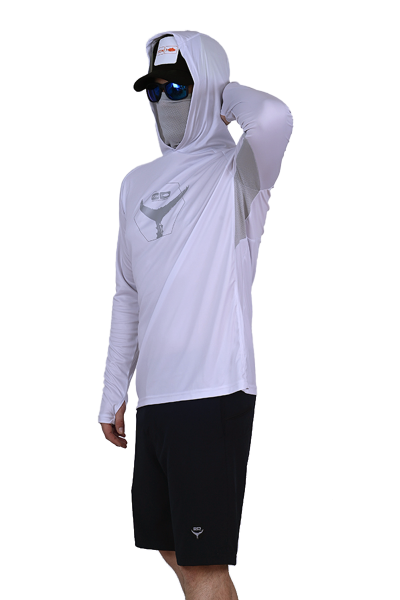 Fujin Pro Angler T-Shirt Dark White XXXLarge