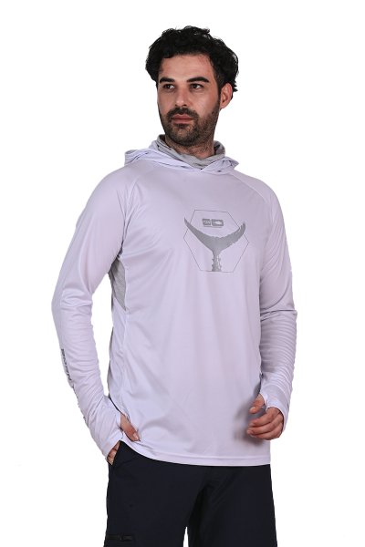 Fujin Pro Angler T-Shirt Dark White XXXLarge