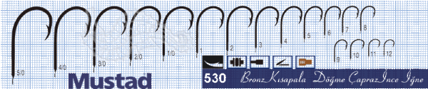 Mustad Olta İğnesi 530 50li Standart - NO:1