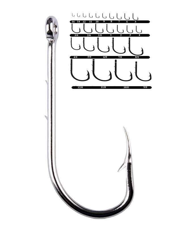 Youvella 1466 Delikli Tırnaklı Papağan Olta İğnesi 100lü Kutu Nikel