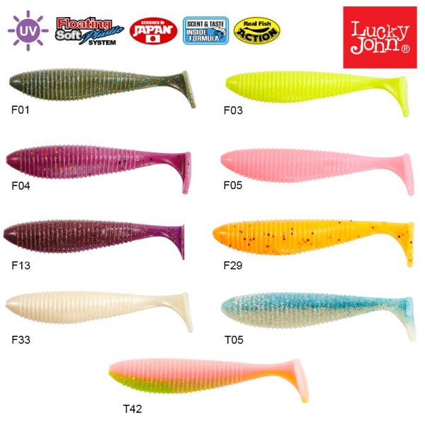 Lucky John Joco Shaker 2.5'' (6.35 cm) 6P Silikon Yem F01