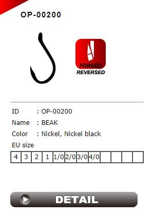 KASHIMA OP-00200 BEAK BLACK NO:3/0