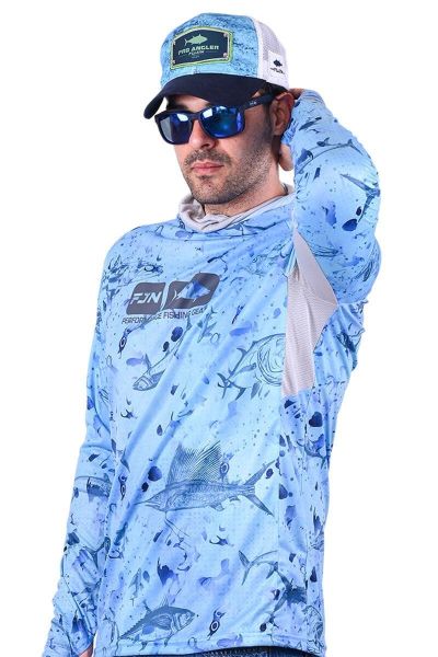 Fujin Pro Angler T-Shirt Blue Fish 