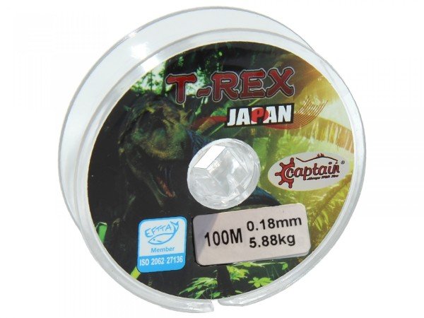 Captain TRex 100mt Monofilament Misina Beyaz 0.18 mm
