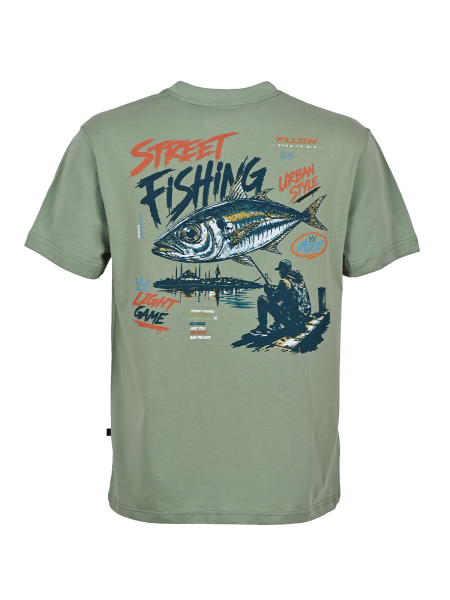 Fujin S26 Street Fishing T-Shirt Green