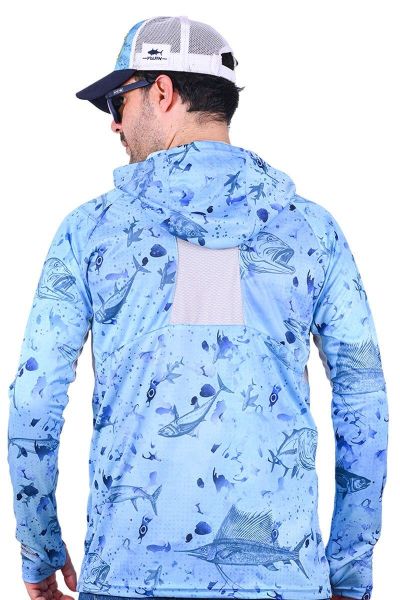 Fujin Pro Angler T-Shirt Blue Fish XXXLarge