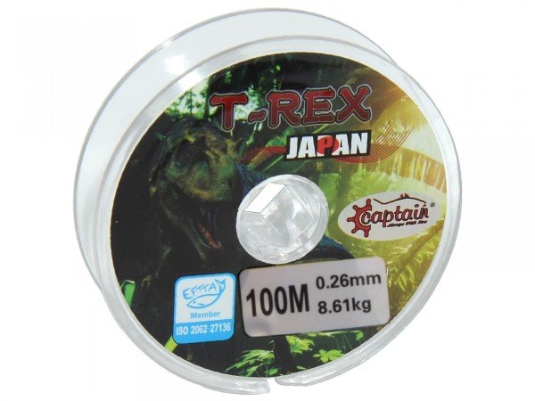 Captain TRex 100mt Monofilament Misina Beyaz 0.26 mm