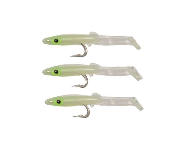 Captain 3526 Eel Fish 5cm Silikon Zargana Suni Yem 3lü Paket E13 GLOW