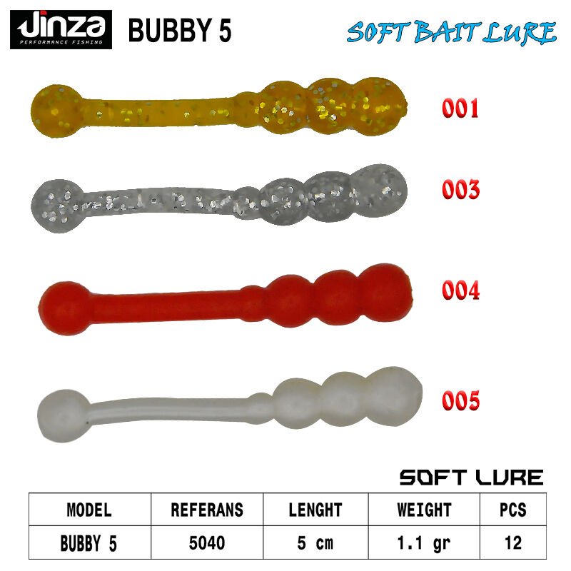Jinza Rock Fishing Bubby 50 mm 1.1 gr LRF Silikonu 01
