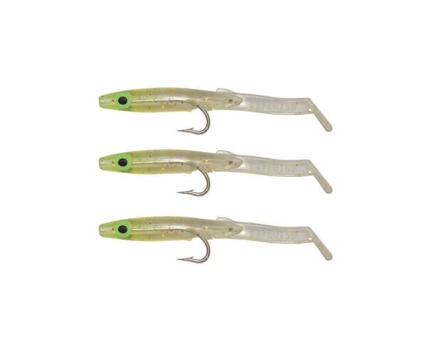Captain 3526 Eel Fish 5cm Silikon Zargana Suni Yem 3lü Paket E17 GOLD G