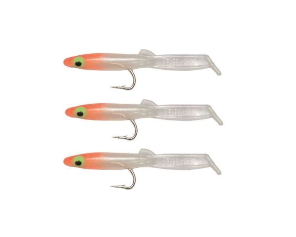 Captain 3526 Eel Fish 5cm Silikon Zargana Suni Yem 3lü Paket E06 ORANGE