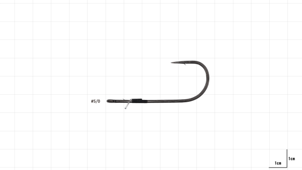 Hayabusa FPP HD Straight Güçlendirilmiş Delikli Lüfer İğnesi Black Nikel