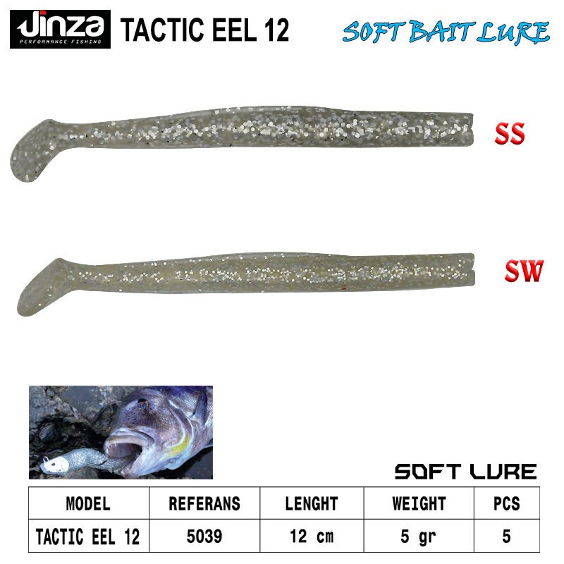 Jinza Tactic Eel 120 mm 5 gr Zargana Silikon SW