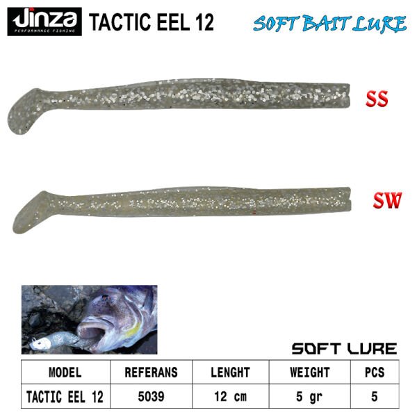 Jinza Tactic Eel 120 mm 5 gr Zargana Silikon SW