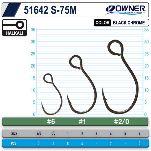 Owner 51642 S-75m Black Chrome İğne 4