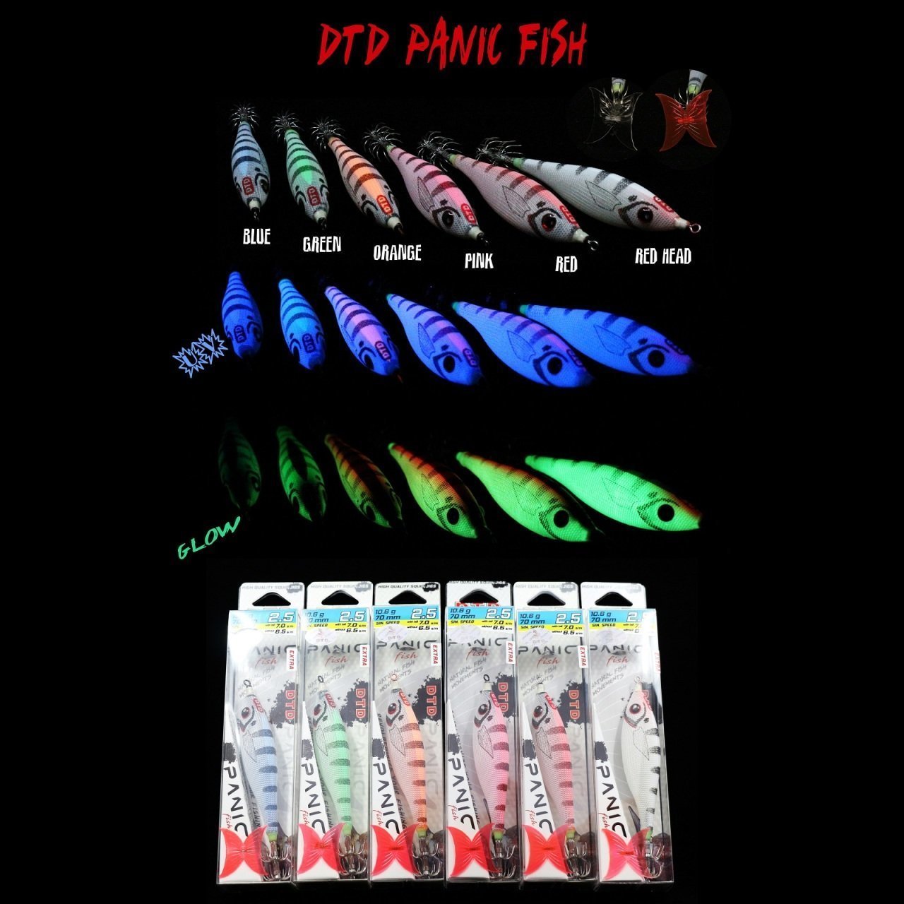 Panic Fish 2.5 Kalamar Zokası Orange