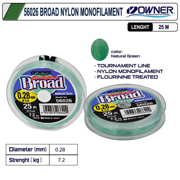 Owner 56026 mm Broad 25m Misina 0,28