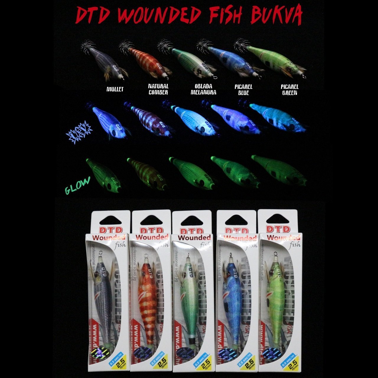 Wounded Fish Bukva 2.5 Kalamar Zokası Picarel Green