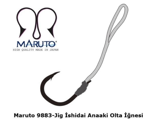 Maruto 9883 Siyah Nikel Jig İğnesi 3/0