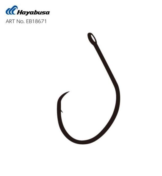 Hayabusa HCRL 186 Circle Delikli Çupra İğnesi Black Nikel