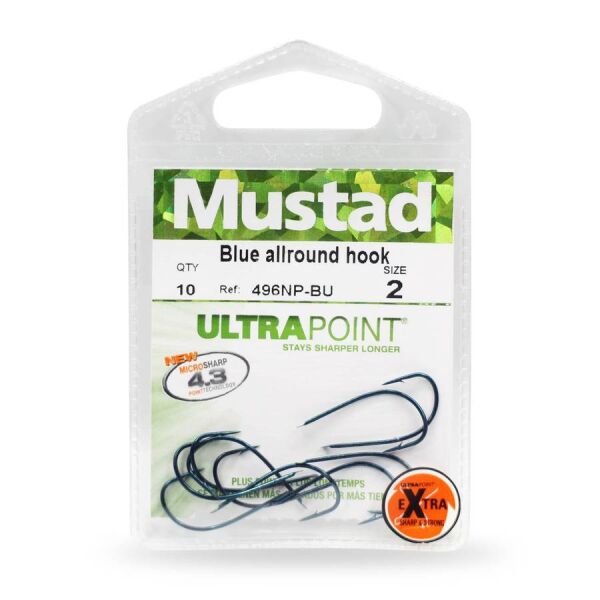 Mustad Olta İğnesi 496 NPBU 10 lu LACİVERT - NO:6