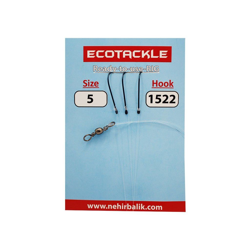 Ecotackle Fırdöndülü İzmarit Takım 1522 3 İğne 100P 9