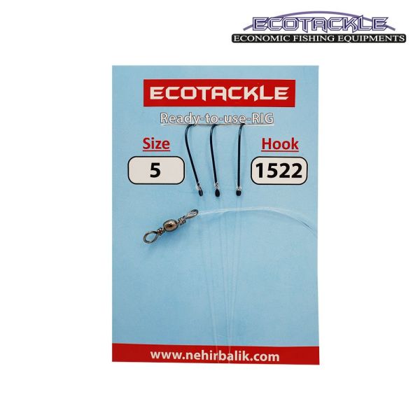 Ecotackle Fırdöndülü İzmarit Takım 1522 3 İğne 100P 9