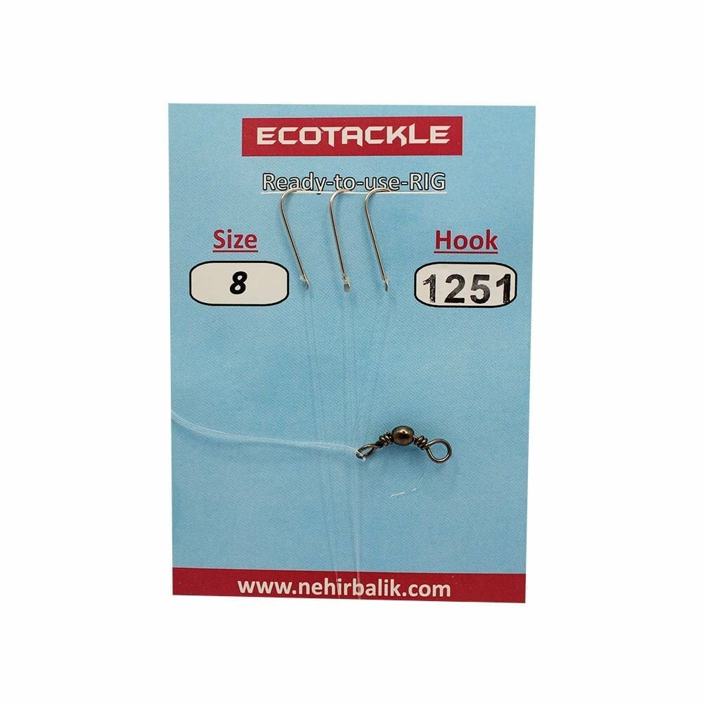 Ecotackle Fırdöndülü Yemli Takım 1251 3 İğne 100P 3