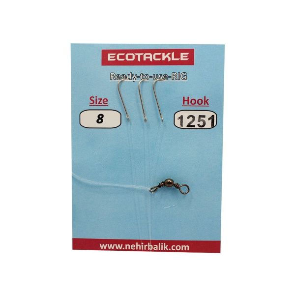 Ecotackle Fırdöndülü Yemli Takım 1251 3 İğne 100P 4