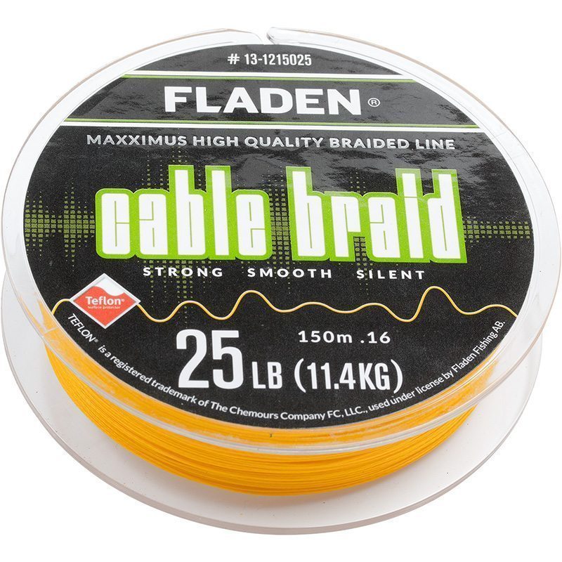 Fladen Maxximus Cable Braid 150M Sarı İp Misina 0.16 MM
