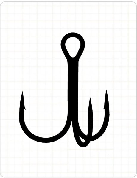 Fudo 2211 Treble RT Üçlü Black Nikel İğne 4