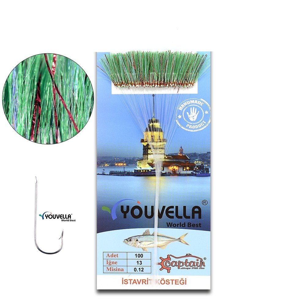 Youvella 7567 İstavrit Kösteği Kartonda 100 İğne 0.15 mm Köstek 09