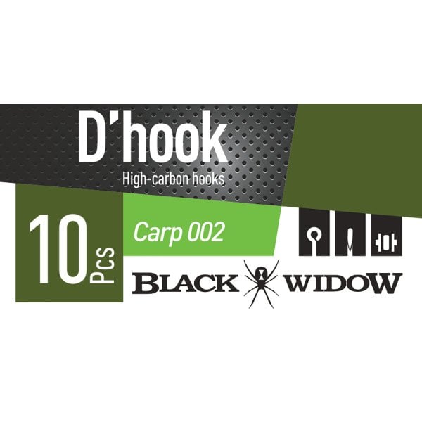 Daiwa Black Widow Carp 002 İğne (10 Adet)