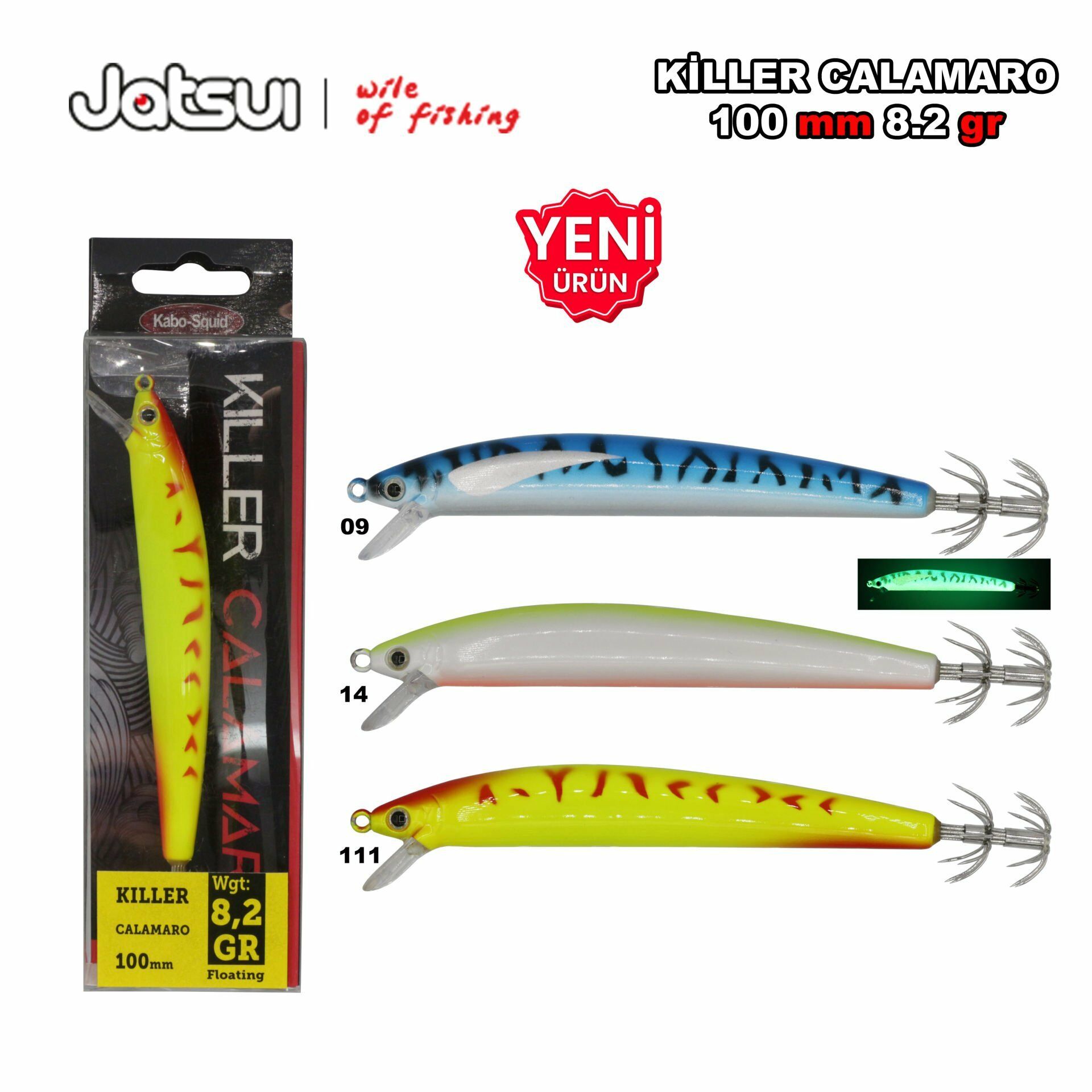 Jatsui Killer Calamaro 8.2 gr 100 mm 14