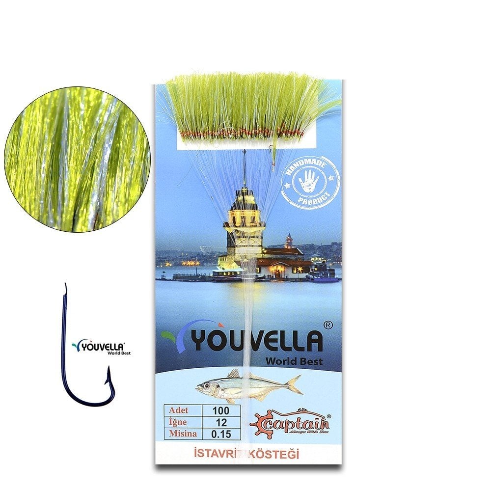 Youvella 7567 İstavrit Kösteği Kartonda 100 İğne 0.15 mm Köstek 12