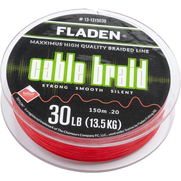 Fladen Maxximus Cable Braid 150M Kırmızı İp Misina 0.20 MM